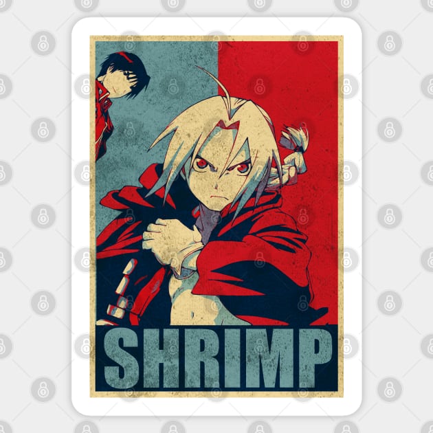 Full metal shrimp ( worn version) Sticker by kurticide